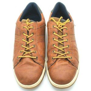Jonsen Milan Oxfords Leather Cognac Mens Comfort Casual Shoes US 12 EU 46 #A0008